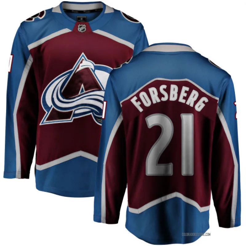 peter forsberg colorado avalanche jersey